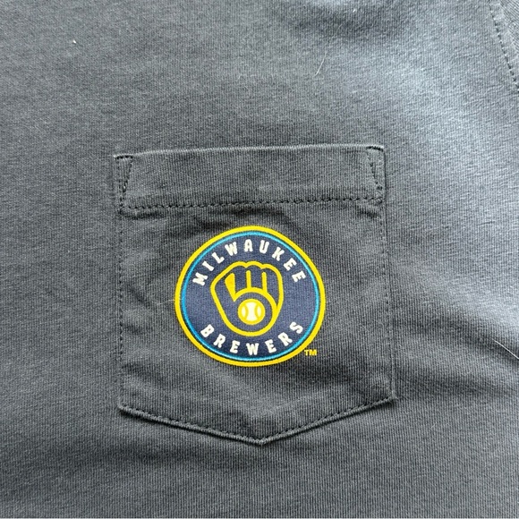 Milwaukee Brewers Baseball Women’s XL Vineyard Vibes Pocket T-shirt MLB - Picture 4 of 6